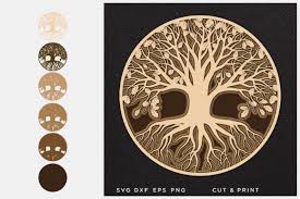 Download Tree Of Life 3d Layered Graphic By 2dooart Creative Fabrica PSD Mockup Templates