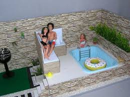 Barbie Ken Pool Barbiehaus Haus Mobel Poollandschaft Schwimmbad In Munchen Altstadt Barbie Haus Puppenhaus Pool