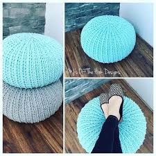 This Pattern Will Help You Make Your Own Amazing Crochet Floor Poufs Click Here To See The Video Crochet Pouf Crochet Crochet Tutorial