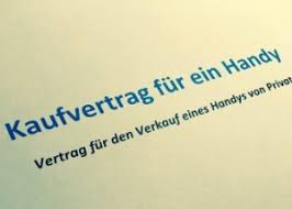 Kaufvertrag Handy Muster Zum Handy Kaufvertrag