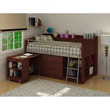 Convert space under a loft bed into storage and a desktop space. Loft Bed With Built In Desk Ideas On Foter