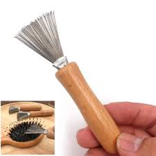 Hair Brush Cleaning Tool For Easy Hair Dust Lint And Product Buildup Removal Beech Wood Handles Hair Brush Cleaner Co Clean Hairbrush Hair Brush Salon Style