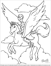 This mermaid, princess and unicorn mandala coloring pages is a great way for kids and beginners to discover and color beautiful mermaid, princess and unicorn drawings mixed with mandala. Barbie Unicorn Coloring Pages Cheap Online Shopping