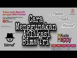 The first application in indonesia with 'push notification', that could remind you to top up your data quota. Bima Apk