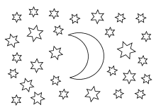 Ausmalbilder Himmel Weltraum Raumfahrt Sonne Mond Sterne Sterne Malen Ausmalbild Stern Sterne Zeichnen
