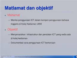 Sedia ada translated to english. Ppt Action Research On English In Residential Colleges Powerpoint Presentation Id 5797725