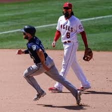 Bottom of the ninth mode: Mariners Walk Tightrope For Most Of Game Decide Tightropes Suck Get Out 2x4 In The 9th And Clobber Angels With It Lookout Landing