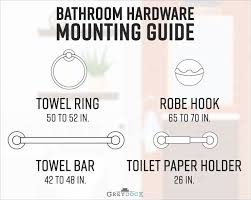 Guidelines For Mounting New Bathroom Hardware Bathroom Towel Bar Bathroom Towel Hooks Towel Bar Height