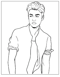 Click on the coloring page to open in a new window and print. Justin Bieber Coloring Pages Free Coloring Home