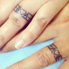 Matching Married Tattoos Ideas 20 Wedding Finger Tattoos Wedding Band Tattoo Wedding Ring Tattoo For Men