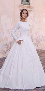 24 Modest Wedding Dresses Of Your Dream Ball Gowns Wedding Dream Wedding Dresses Modest Wedding Dresses