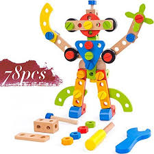 Wooden Building Toys 78 Piece For 3 Year Old Boys Stem Toys For 3 4 5 Year Old Boy Gifts You Can Get Additional Deta Stem Toys 3 Year Old Boy Building Toys