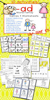 Ad Word Family Cvc Games Centers And Worksheets Us Uk Versions Word Families Word Family Worksheets Rhyming Words