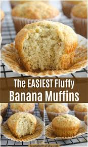 Fluffy And Moist Banana Muffins This Easy Banana Muffins Recipe Is A Family Favorite For Bre In 2020 Banana Recipes Easy Best Banana Muffin Recipe Banana Muffins Easy