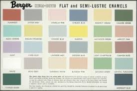 92 758 Paint Colour Chart Berger Kem Cote Paint Paper