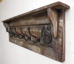 Cabin Coat Rack Cast Iron Hat Rack Old West Coat Rackbarn Etsy In 2020 Rustic Coat Rack Barn Wood Wooden Coat Rack