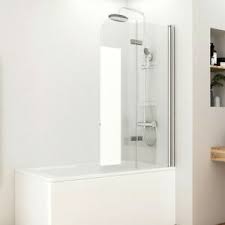 Duschabtrennung badewanne duschwand duschabtrennung für die badewanne badshop de duschabtrennungen über eck mit seitenwand nicht immer ist die einbausituation für eine duschwand. Badewannenaufsatz Duschabtrennung Faltwand Duschwand Badewanne Dusche Nano Glas Ebay