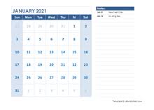 January month weekly calendar print calendar. Printable 2021 Word Calendar Templates Calendarlabs