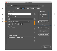 There is also another way to change font color of the indesign file: Find And Replace Text In Indesign