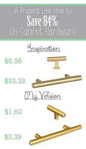 Cabinet Hardware Magic How I Saved 84 A Prudent Life Gold Cabinets Cabinet Hardware Gold Cabinet Hardware