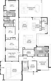 I Love Everything About This Especially The Kitchen And Scullery Room The Middle Bedroom Could Be My Ar Dream House Plans Home Design Floor Plans How To Plan