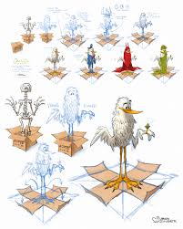 Jack The Bird In A Box In 2020 Drawings Character Design Drawing Process