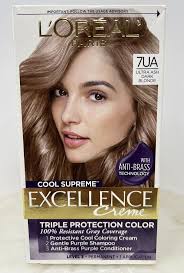 L'oreal Excellence Creme Cool Supreme Hair Color Dye 7ua Ultra Ash Dark  Blonde