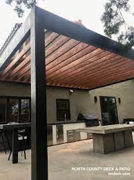 Truly Unique Custom Wood Lattice Patio Cover With Multiple Tones Stained To Show Off The Great Wood Lattice Patio Outdoor Pergola Pergola Designs