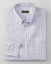 Eddie Bauer Makes The Best Wrinkle Free Dress Shirts They Come Out Of The Dryer Or Out Of The Suitcase Looking Freshly Presse Shirts Oxford Shirt Shirts Blue