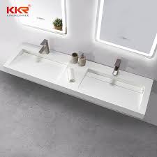 The best material for bathroom sinks will depend on your. European Style Customized Size Bathroom Double Basins Stone