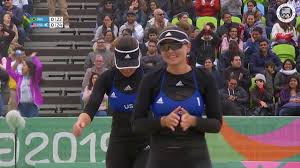 Usa Women S Beach Volleyball Defeats Brazil In The Semifinals Pan American Games Lima 2019 Youtube