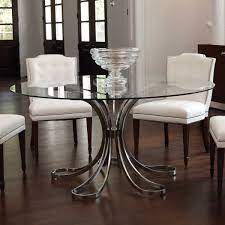 Get the best deals on glass dining room dining tables. Round Glass Dining Table Wood Base Ideas On Foter