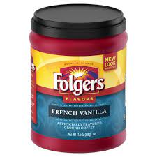 Folgers Flavors French Vanilla Mountain Grown Medium Roast Ground Coffee 11 5oz French Vanilla French Vanilla Coffee Coffee Flavor