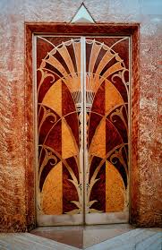 Elevator Door Chrysler Building In Egyptian Style With Lotus Flower 1928 The Tomb Of Tutanchamun Was Found In 1923