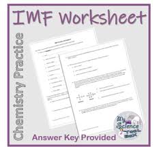 The intermolecular forces (forces between molecules) are weaker than intramolecular. Intermolecular Forces Practice Worksheet By My Science Toolbox Tpt