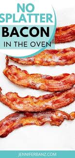 Perfectly Cooked Crispy Bacon In The Oven This Oven Bacon Recipe Shows Steps To Use A Foil Lined Baking Sheet And My 1 In 2020 Bacon In The Oven Bacon Cooking Bacon