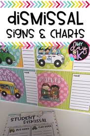 Dismissal Chart And Signs My Day In K Tpt Resources