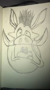 Pumba Bleistiftzeichnung Disney Drawings Sketches Funny Drawings Disney Art Drawings