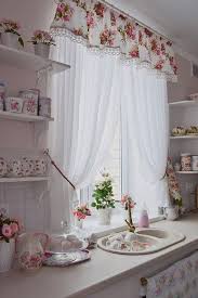 shabby chic kitchen curtains vintage