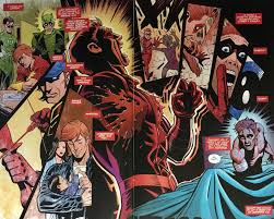Once, he was probably in such a rush that he just stuck a bunch of colourful children's bandaids on his arm. Chris Is On Infinite Earths Convergence Titans 1 2015