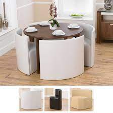 Marbella Round Walnut Dining Table And 4 White Bentley Chairs Round Oak Dining Table Small Glass Dining Table Wooden Dining Tables