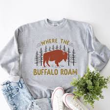 Where The Buffalo Roam Graphic Sweatshirt - Bed Bath & Beyond - 41472566
