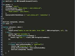 On another machine with ad tools installed; Query Node Js Aws Sdk Code Example