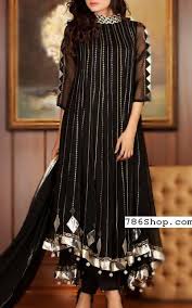 Black Crinkle Chiffon Suit Buy Designer Party Fashion Dress Party Wear Indian Dresses Fashion Dress Party Pakistani Fashion Party Wear