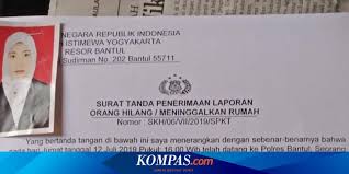 Jika surat tilang hilang, kamu harus sedikit direpotkan dengan proses pengurusan ke pihak kepolisian. Dokter Ayu Di Bantul 5 Hari Hilang Tanpa Kabar Setelah Pamit Kerja