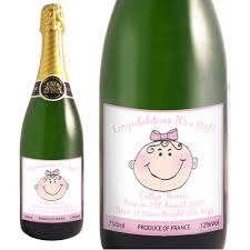 New Baby Champagne Gift Pink Champagne Gift New Baby Products Champagne