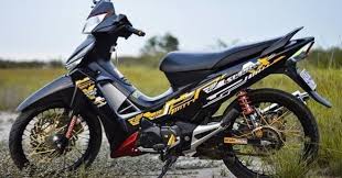 Modif striping honda supra x 125 warna baru hijau putih via. Modifikasi Supra X 125 Warna Hitam Polos Dof Metalik Original Dll Racing 48