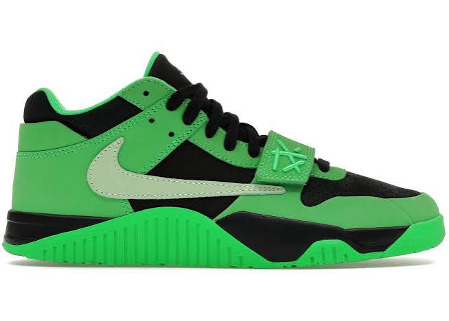 JORDAN CJ1 T-REXX TRAVIS SCOTT GREEN SPARK