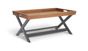 Others are simple tables, small in stature but poised to make a difference when those guests arrive and need somewhere to put their coffee cups. Buy Habitat Bournemouth Tray Coffee Table Dark Grey Coffee Tables Argos