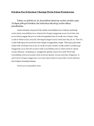 Contextual translation of kebaikan dan keburukan teknologi into english. Kebaikan Keburukan